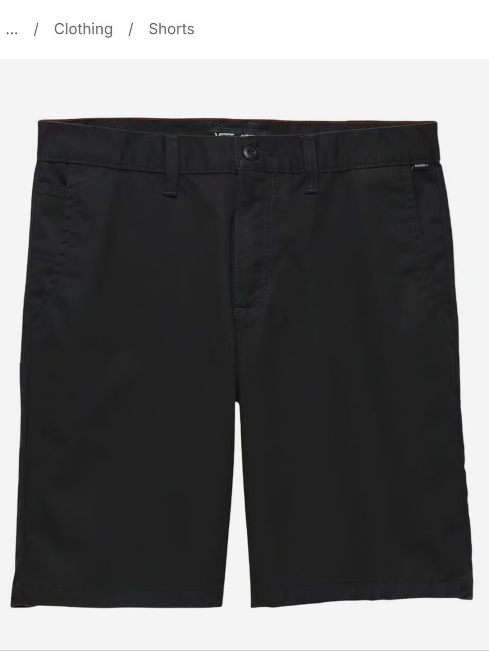 Vans Men's Black Casual Shorts